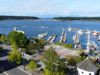 View of the Nanaimo Harbour from the Coast Bastion Inn