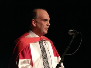 Dr. Glenn Cooke during his Convocation Address.