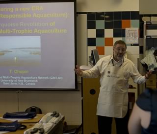 Dr. Thierry Chopin during his presentation.