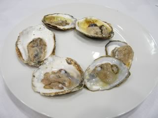 Quonset Point oysters produced by Mr. Bill Silkes.