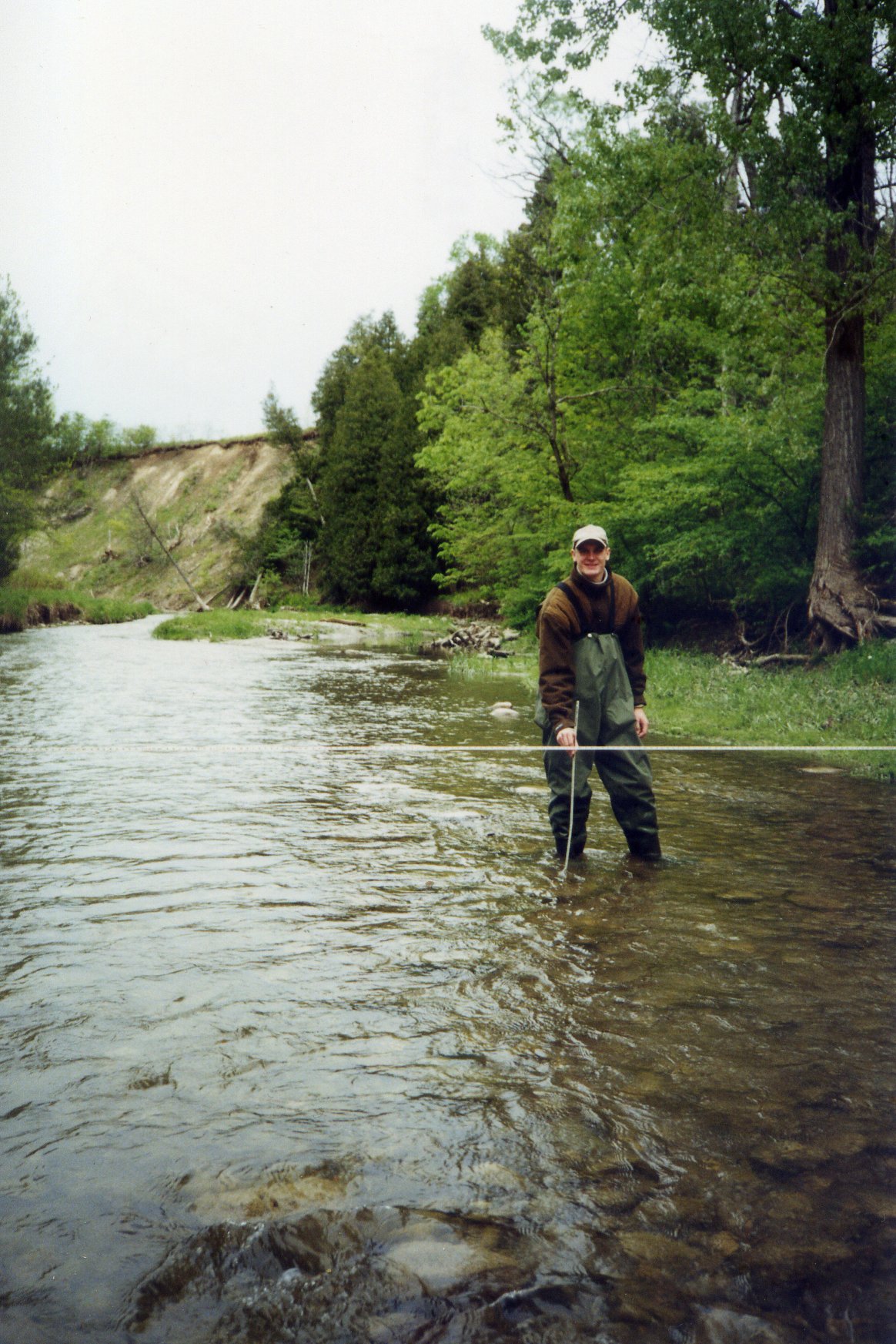 Transect in southern Ontario stream
